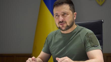 Wolodymyr Selenskyj wird in Berlin erwartet. 