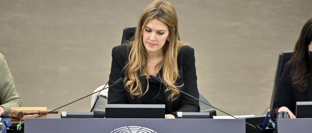 Eva Kaili, Vizepräsidentin des EU-Parlaments, wird Korruption vorgeworfen.