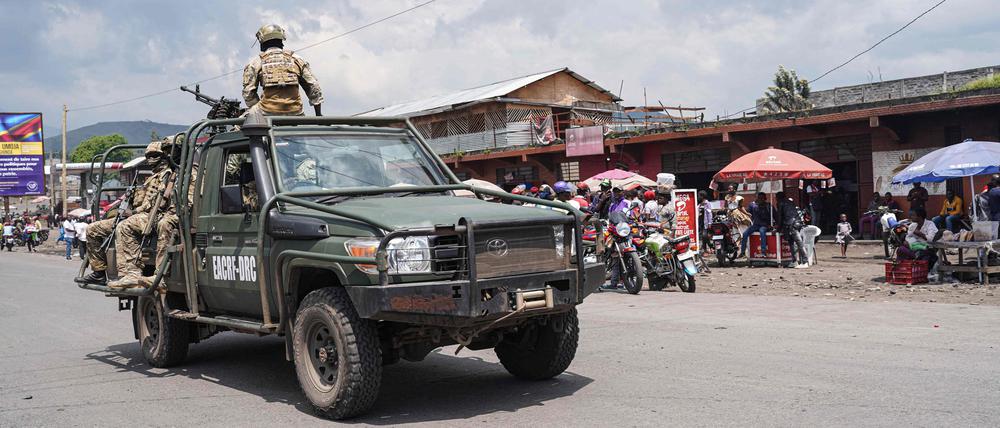Soldaten im Kongo.