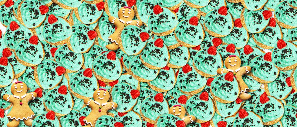 Kekse! Lebkuchen! Dauert keine zehn Minuten, dann liegen da nur noch Krümel.