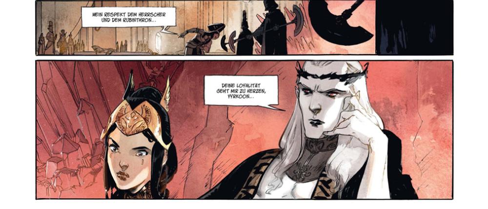Eine Seite aus „Elric“.