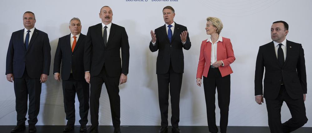 Die Staats- und Regierungschefs von Ungarn, Rumänien, Georgien und Aserbaidschan trafen sich in der Hauptstadt, um ein Abkommen über eine unterseeische Stromverbindung zu unterzeichne.