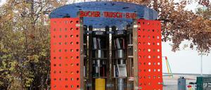 Die neue Bücherbox in Berlin-Charlottenburg.
