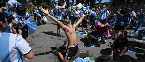 Argentinische Fans in Buenos Aires