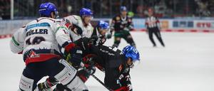 Beim ersten Aufeinandertreffen siegten die Eisbären mit 3:2 in Augsburg.