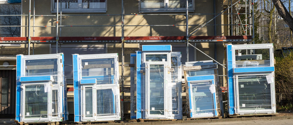 Energetische Sanierung von Wohnhäusern.