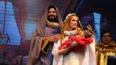 Weihnachtsmesse in Curitiba, Brasilien.