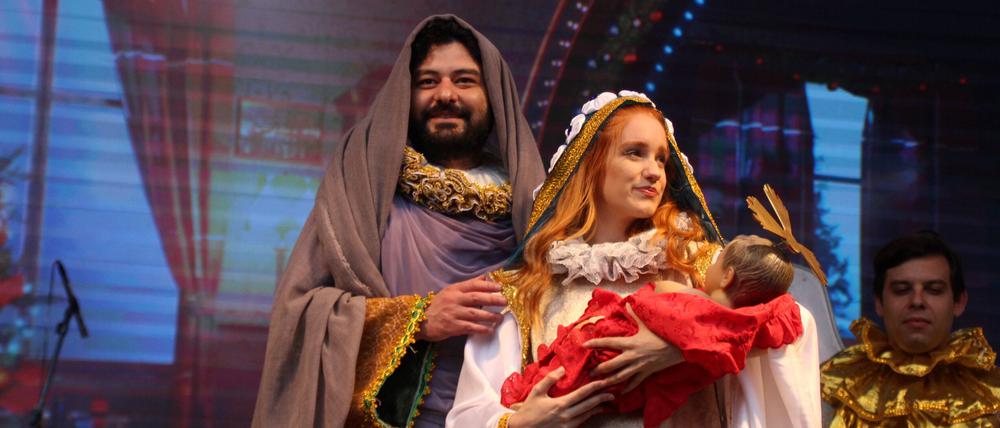 Weihnachtsmesse in Curitiba, Brasilien.