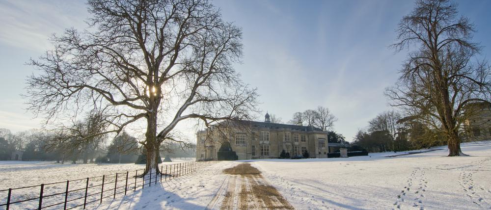 Winterliches Hartwell House.