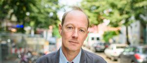 Der Satiriker Martin Sonneborn, Mitglied des Europäischen Parlamentes und Bundesvorsitzende der Partei „DIe Partei“