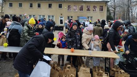 Großer Andrang bei der Adventsfeier der Potsdamer Tafel.