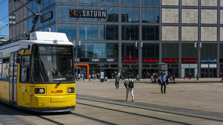 Die Filiale des Elektronikhändlers Saturn am Berliner Alexanderplatz.