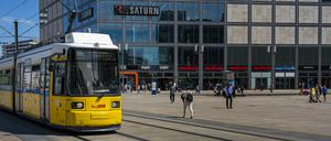 Die Filiale des Elektronikhändlers Saturn am Berliner Alexanderplatz.