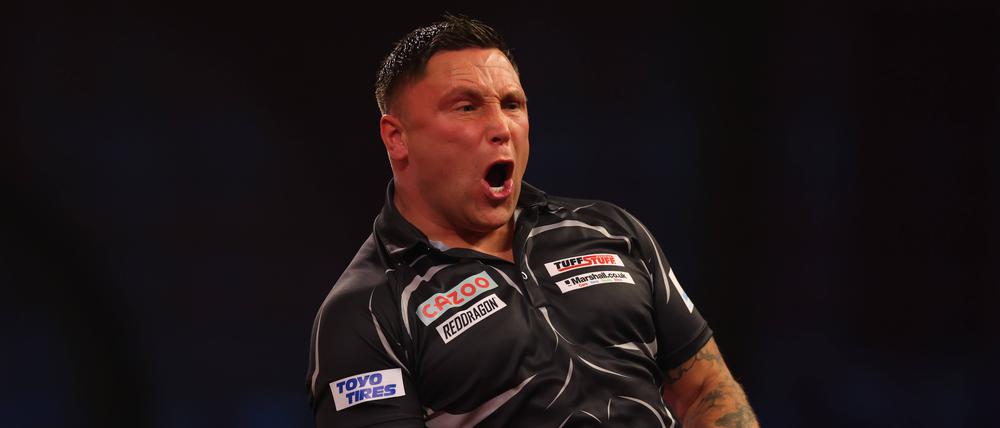 Gerwyn Price inszeniert sich gerne, kommt damit aber nicht besonders gut an.