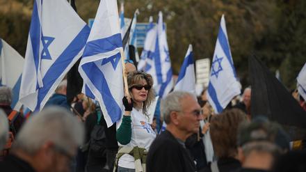 Protest gegen die nächste Regierung Netanjahu vor der Knesset, dem israelischen Parlament, vergangene Woche.
