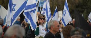 Protest gegen die nächste Regierung Netanjahu vor der Knesset, dem israelischen Parlament, vergangene Woche.