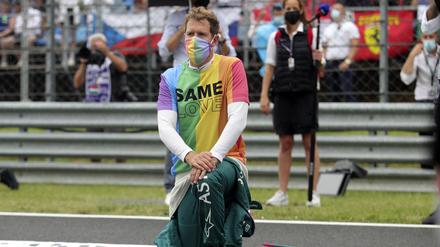 Sebastian Vettel setzte in Ungarn ein klares Zeichen gegen Diskriminierung.