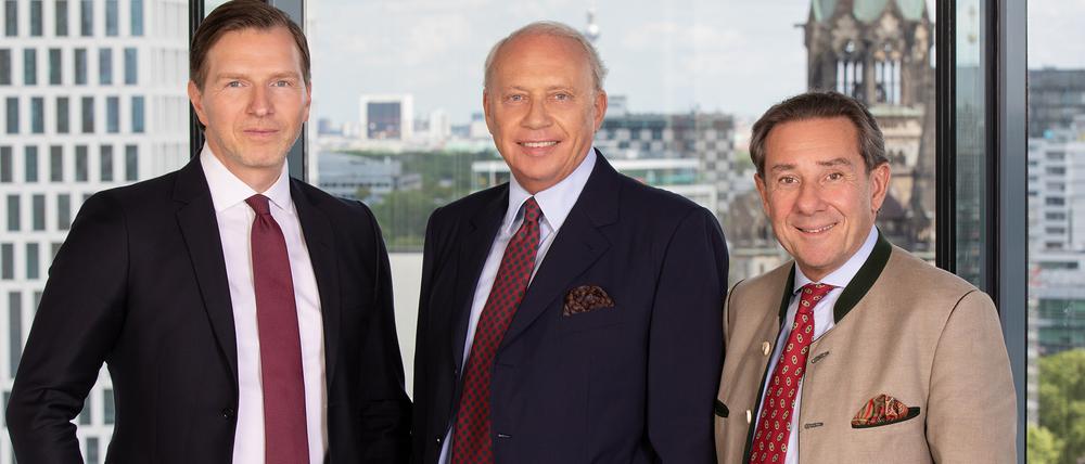 Die Bauwert-Führungsriege (v.l.n.r.): Daniel Herrmann, Jürgen Leibfried und Michael Staudinger.