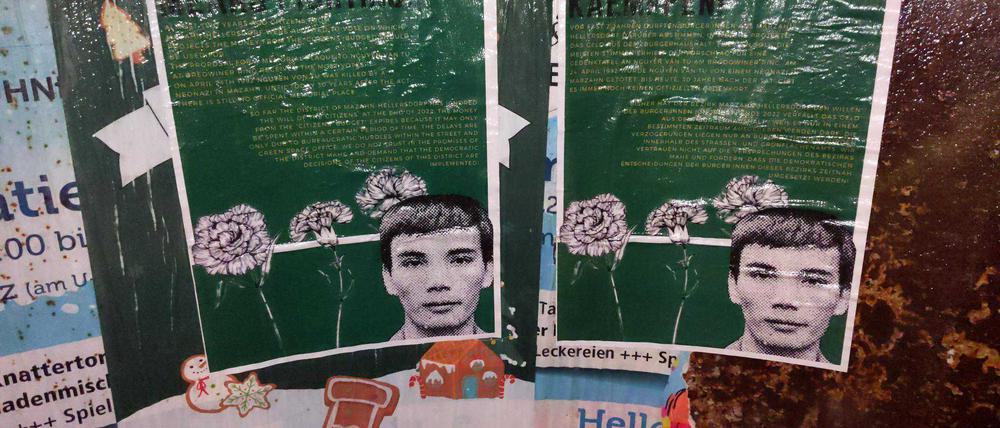 Protestplakate in Marzahn-Hellersdorf