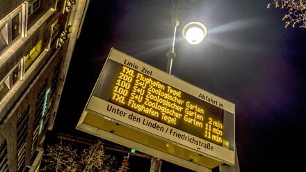 Fahrplan in Berlin. (Symbolbild)