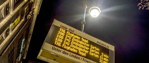 Fahrplan in Berlin. (Symbolbild)