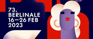 Eins der Berlinale-Plakatmotive 2023, von der Berliner Designerin Claudia Schramke.