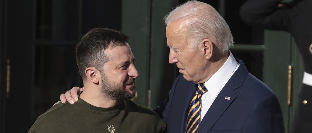 Nicht immer einer Meinung: US-Präsident Joe Biden und sein ukrainischer Kollege Wolodymyr Selenskyj.