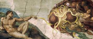 Schwere Erreichbarkeit. Spaghetti sind eine Herausforderung, die man lieber in vertrauter Runde genießt.