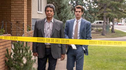 Ermitteln: Gil Birmingham als Bill Taba, Andrew Garfield als Jeb Pyre.