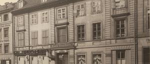 Das Nicolaihaus, Brüderstraße 13 in Berlin-Mitte auf einer Aufnahme aus dem Jahr 1890.
