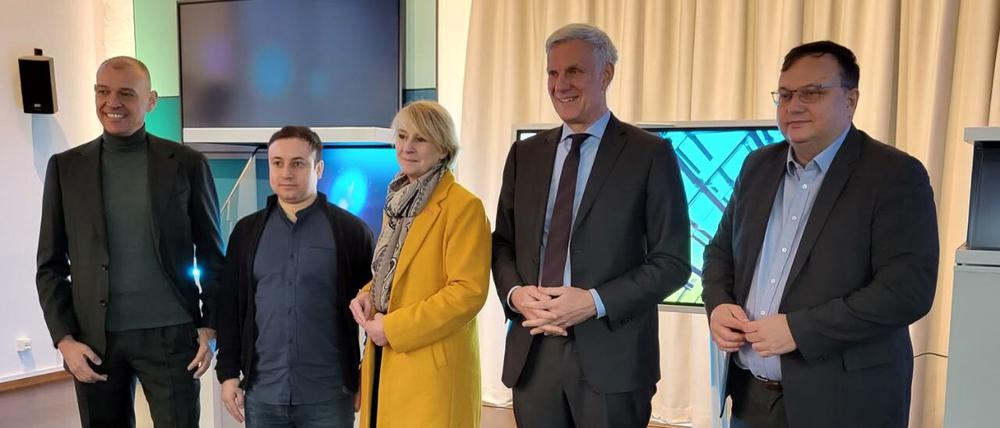 Treffen der Politik zum Gewerbehof in Lichtenberg