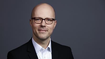 Marktflagge, Sebatsian Stietzel, Vorsitzender des Kompetenzzentrums Mittelstand der Berliner IHK