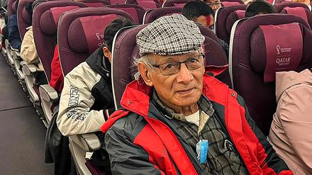 Charles Sobhraj – aufgenommen auf dem Flug nach Paris.