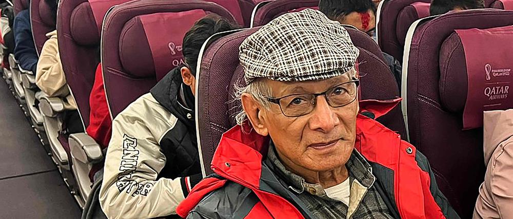 Charles Sobhraj – aufgenommen auf dem Flug nach Paris.