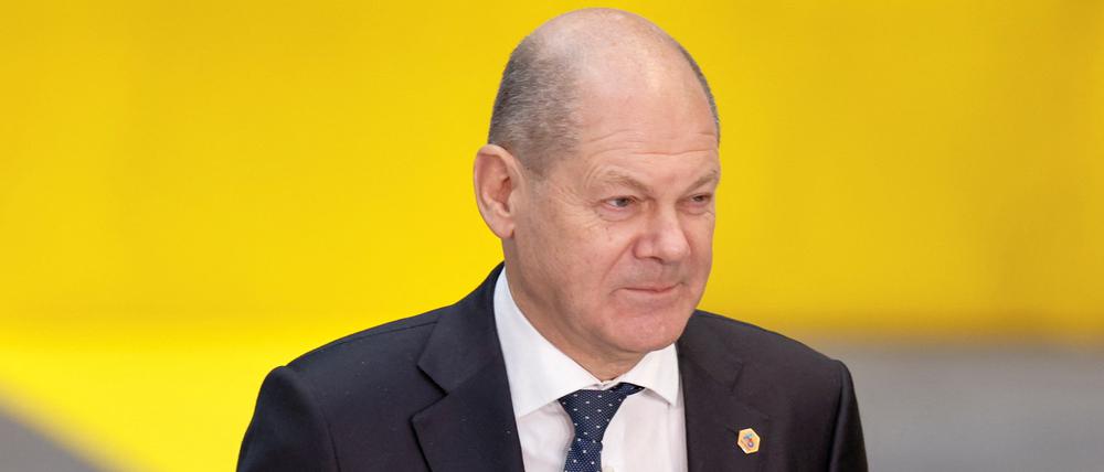 Bundeskanzler Olaf Scholz (SPD) bedankte sich bei den Deutschen.