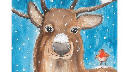 Ganz wie der Großvater - auch Prinz George scheint ein Talent für die Malerei zu besitzen.