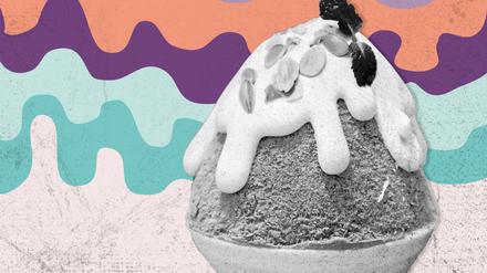 Das koreanische Sommerdessert, besteht aus Eisspänen und Kondensmilch – Im „Always Together“ auch als vegane Variante zu probieren.