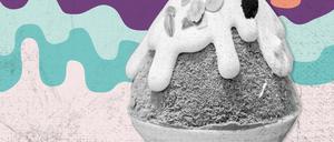 Das koreanische Sommerdessert, besteht aus Eisspänen und Kondensmilch – Im „Always Together“ auch als vegane Variante zu probieren.