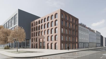 Entwurf mit überraschendem Design für Areal neben der Stadt- und Landesbibliothek.