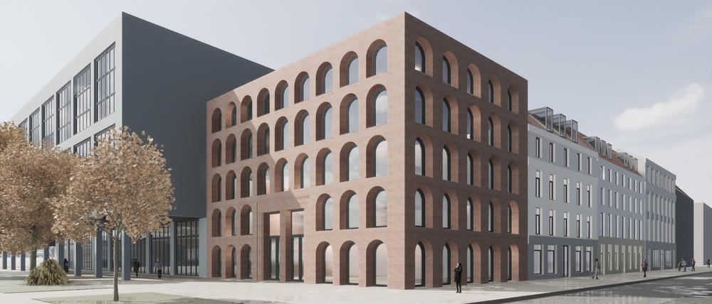 Entwurf mit überraschendem Design für Areal neben der Stadt- und Landesbibliothek.