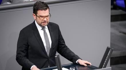 Bundesjustizminister Marco Buschmann (FDP) während einer Bundestagssitzung im Dezember.