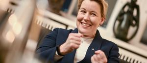 Berlins Regierende Bürgermeisterin Franziska Giffey (SPD) im dpa-Interview.