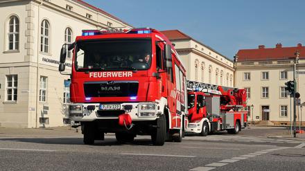 Ein Einsatzfahrzeug der Potsdamer Feuerwehr (Symbolbild).