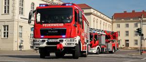 Ein Einsatzfahrzeug der Potsdamer Feuerwehr (Symbolbild).