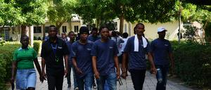 
Arbeiter in der Grenzstadt Ouanaminthe zwischen Haiti und der Dominikanischen Republik.