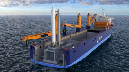 Von einem Spezialschiff der German Offshore Spaceport Alliance (GOSA) soll im Juni die erste Rakete eines Aachener Studenteams abheben. 