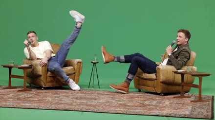 Sehr beliebt: Felix Lobrecht (l.), Tommi Schmitt und ihr Podcast „Gemischtes Hack“.