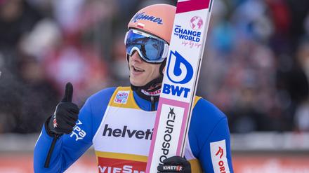 Dawid Kubacki aus Polen gewann in dieser Saison vier von acht Weltcup-Springen.