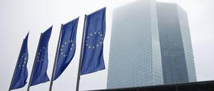 Das Gebäude der EZB in Frankfurt. 