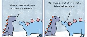 Ein Strip aus „Dinosaurier-Therapie“.
